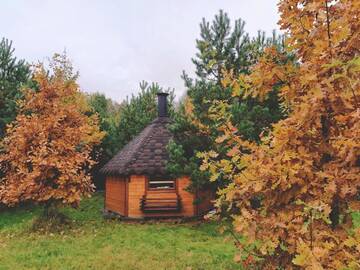 Фото номера Бунгало у воды Загородные дома Дом с камином в лесу г. Pogorelka 76